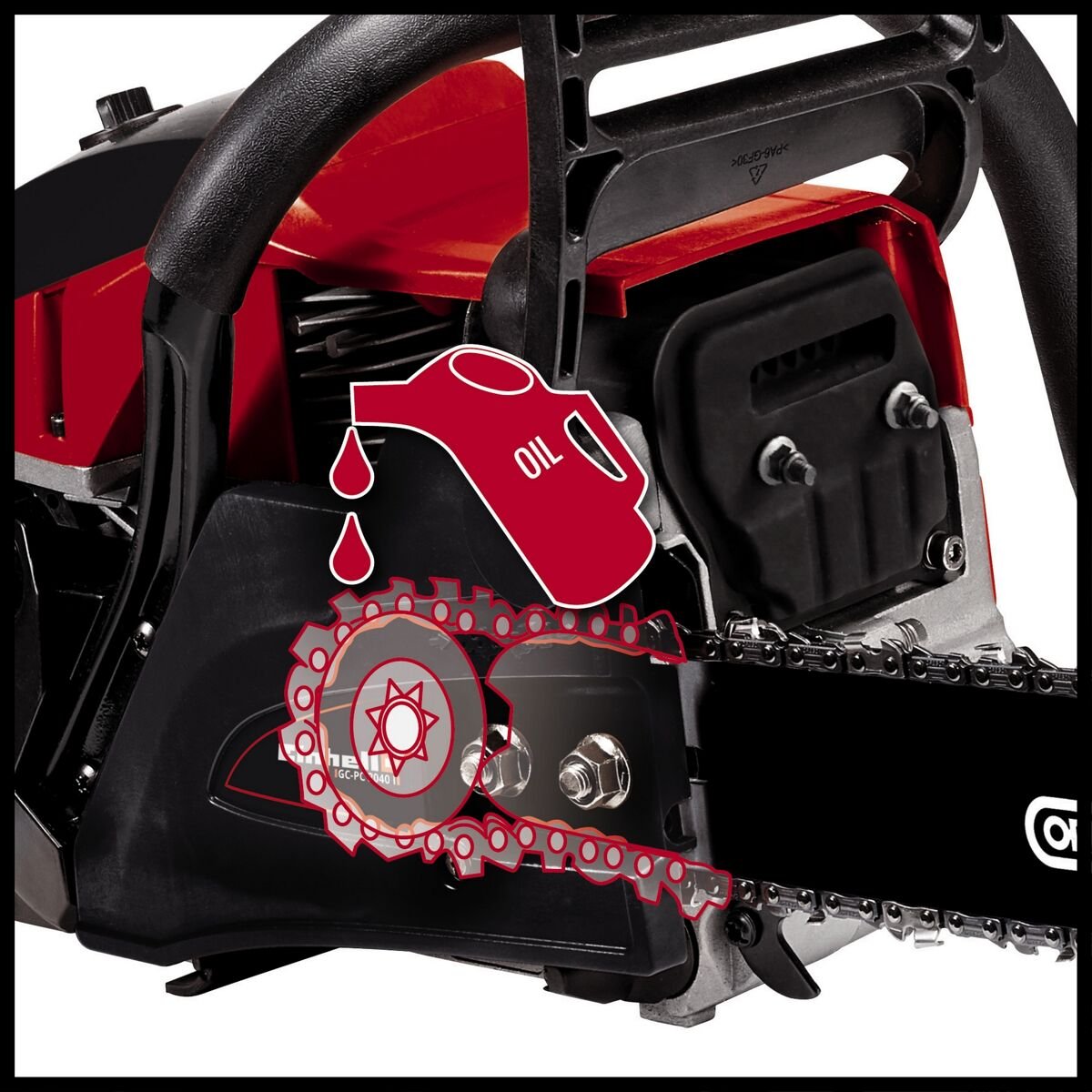 Einhell GC-PC 2040 I Benzin-Kettensäge – 40 cm, 2.000 W