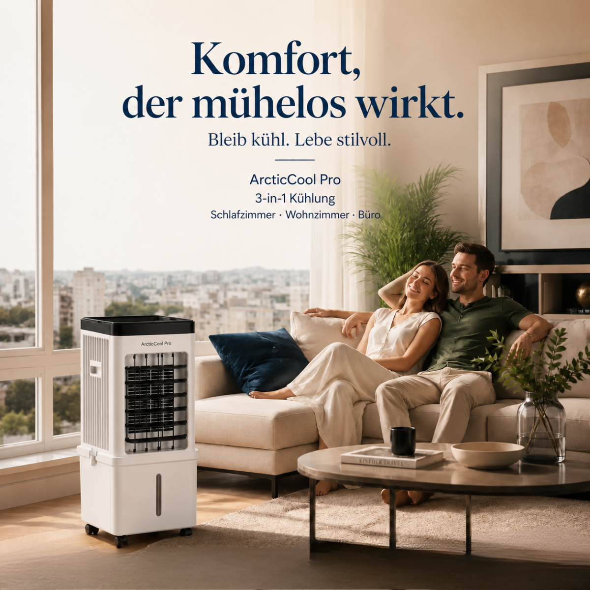ArcticCool Pro | Mobiles Klimagerät mit Eiskühlung