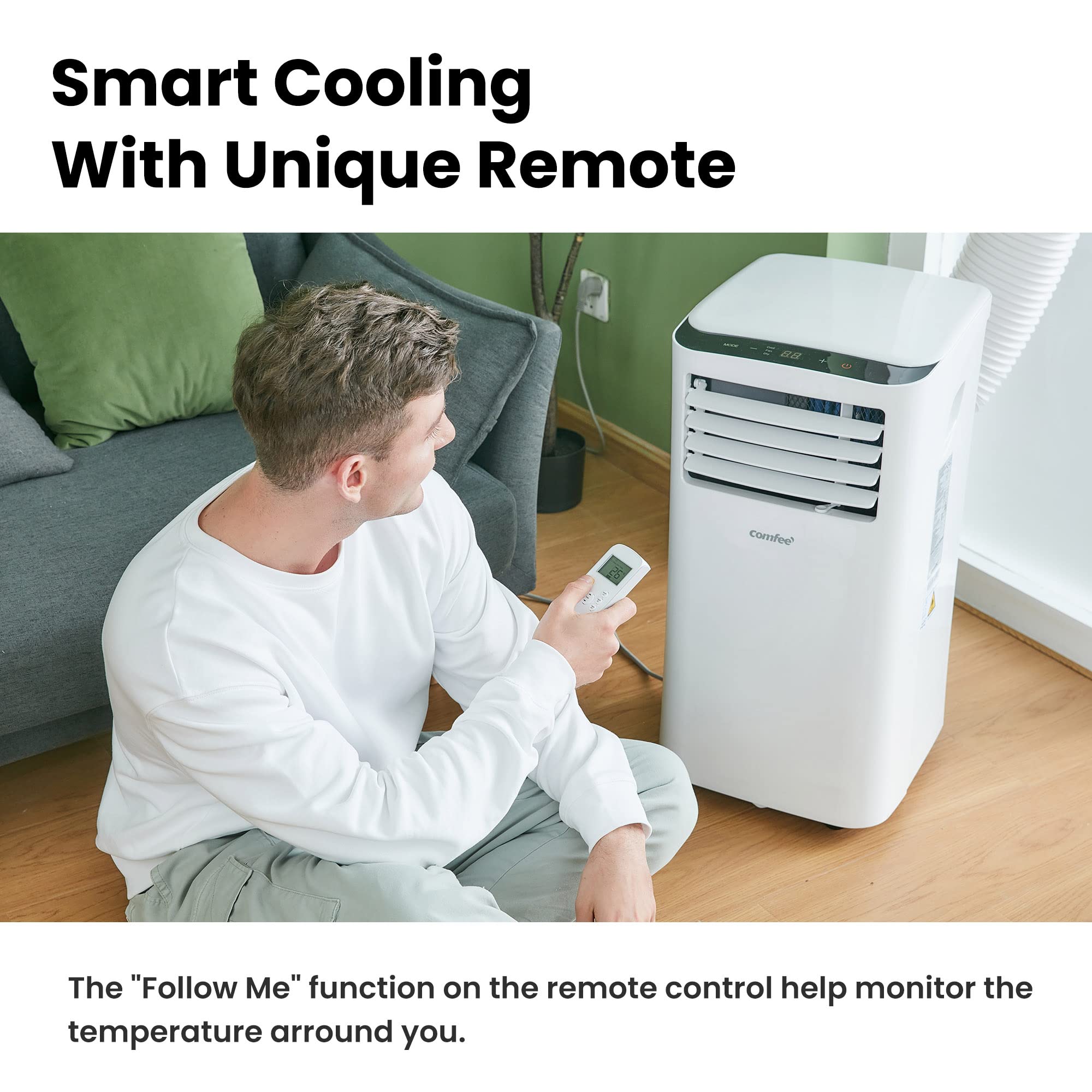 Comfee Mobiles Klimagerät Breezy Cool Pro 2.6,9000 BTU 2,6kW