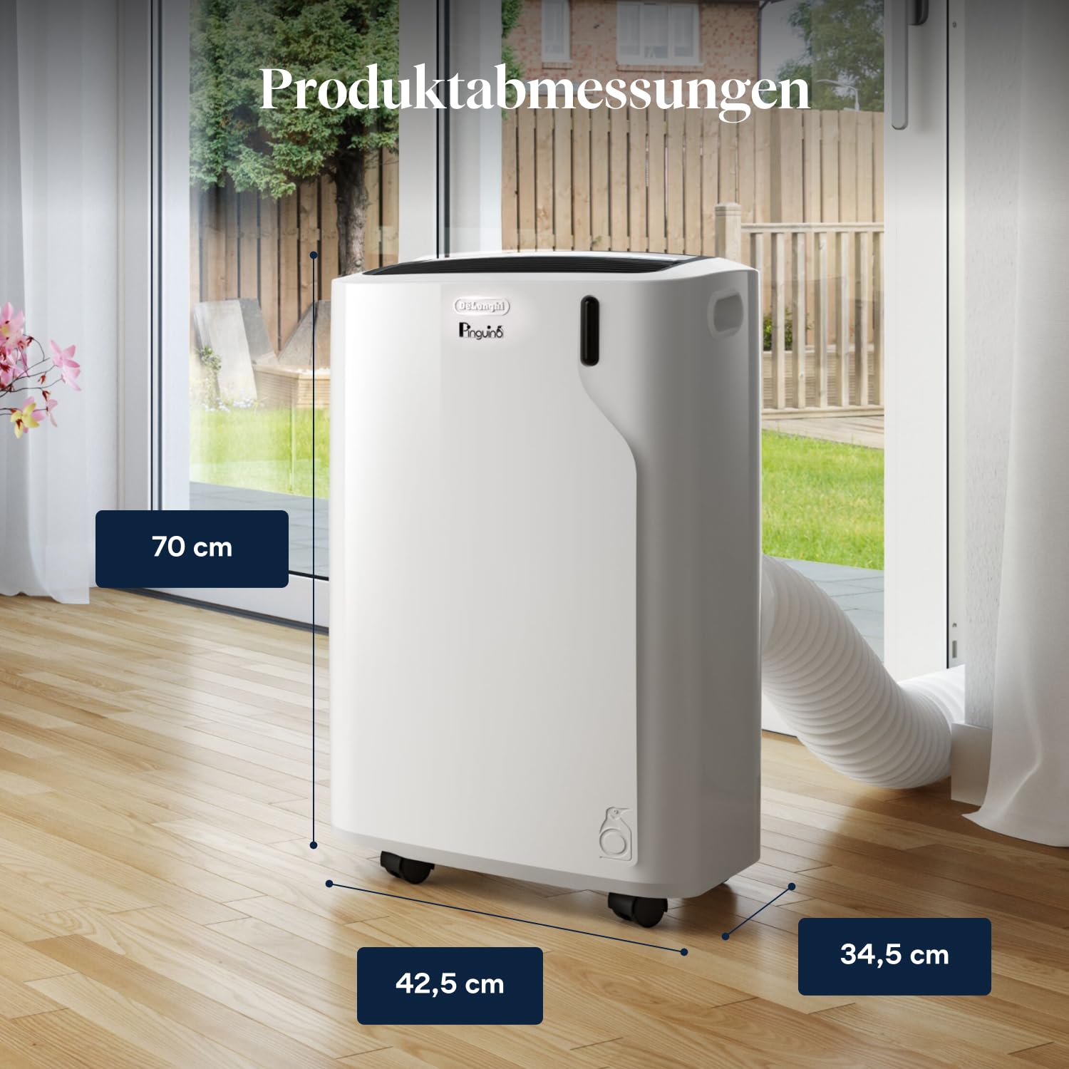 De'Longhi Pinguino - 3-in-1 Mobiles Klimagerät, für Räume bis 27 m²