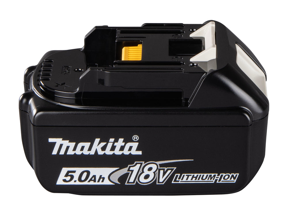 Makita BL1850B - Detail eines im 2er-Set enthaltenen 18-V-5,0-Ah-Akkus, Ansicht 3