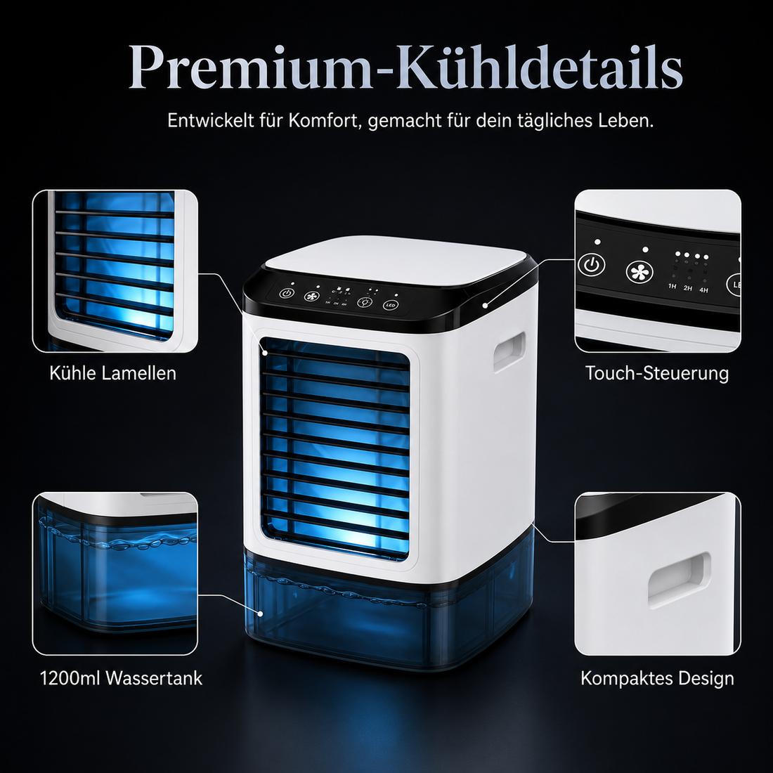 CoolCube | Mini-Klimaanlage mit Wasserkühlung