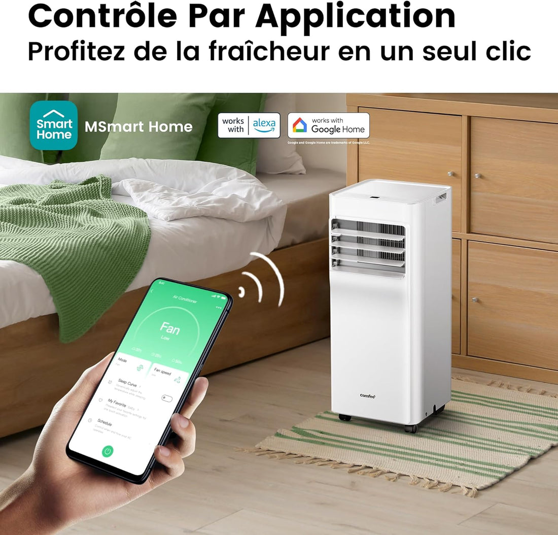 Comfee Breezy Cool Pro 2.0 mobile Klimaanlage 7000 BTU 2,0 kW WLAN App R290 bis 25m²