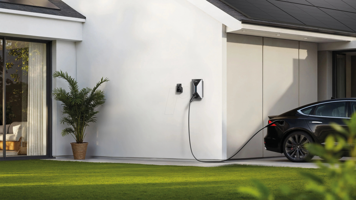 Anker SOLIX V1 Wallbox 11 kW – Typ-2-Steckdose, A5191GZ4 – Wandmontage, Anwendungsbeispiel