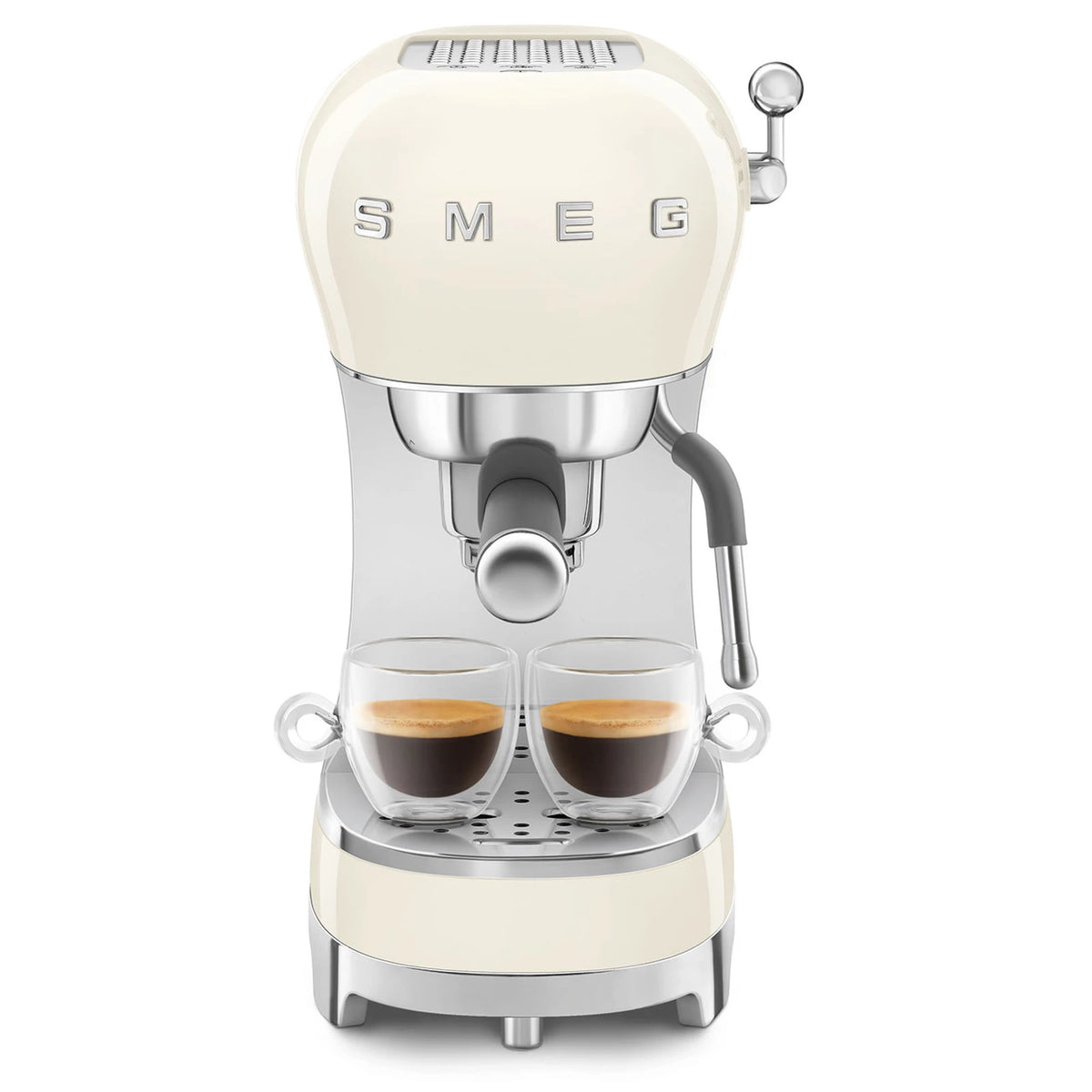 SMEG ECF02CREU 50’s Style – Espressomaschine, Creme – Produktansicht 5