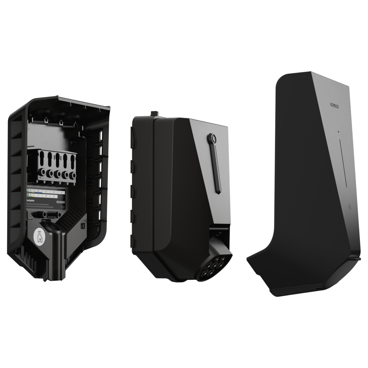 Easee Charge Max Wallbox 22 kW mit MID-Zähler – Schwarz, 10233 – Gehäuseaufbau