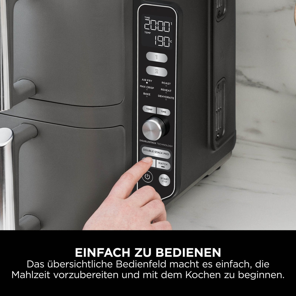 Ninja Double Stack XL SL400EU Heißluftfritteuse – 9,5 l – Produktdetail 11