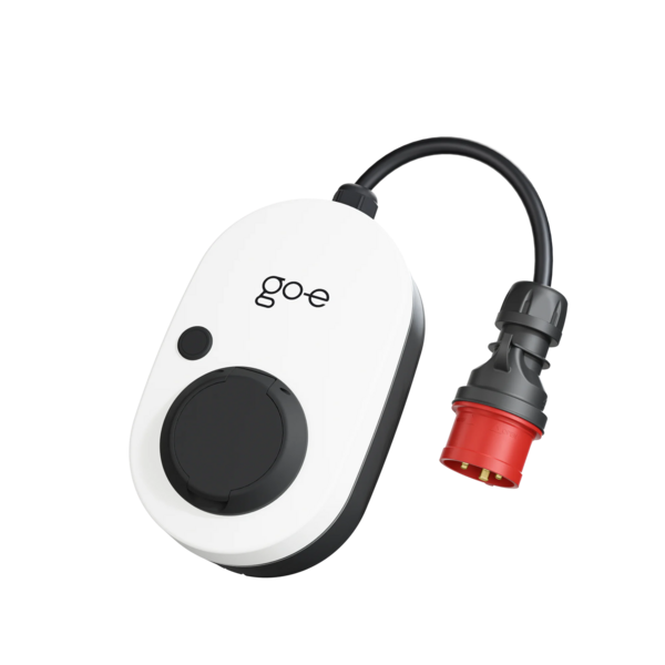 go-e Charger Gemini flex 11 kW – mobile Wallbox, CEE 16 A – Produktansicht mit CEE-16-A-Stecker