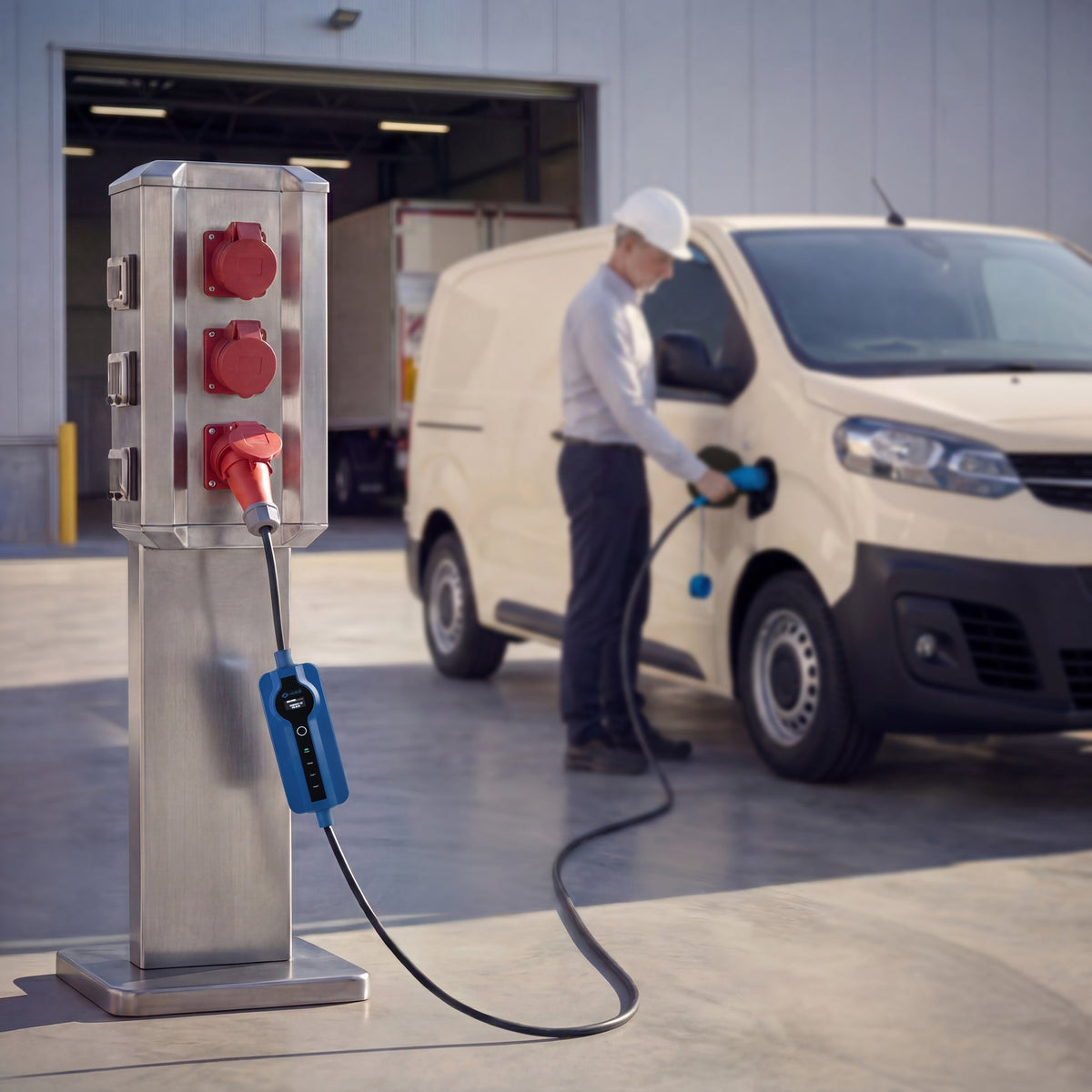 Voldt mobile Ladestation 11 kW mit App – CEE 16 A, Typ 2, 5 m – Laden am CEE-Anschluss