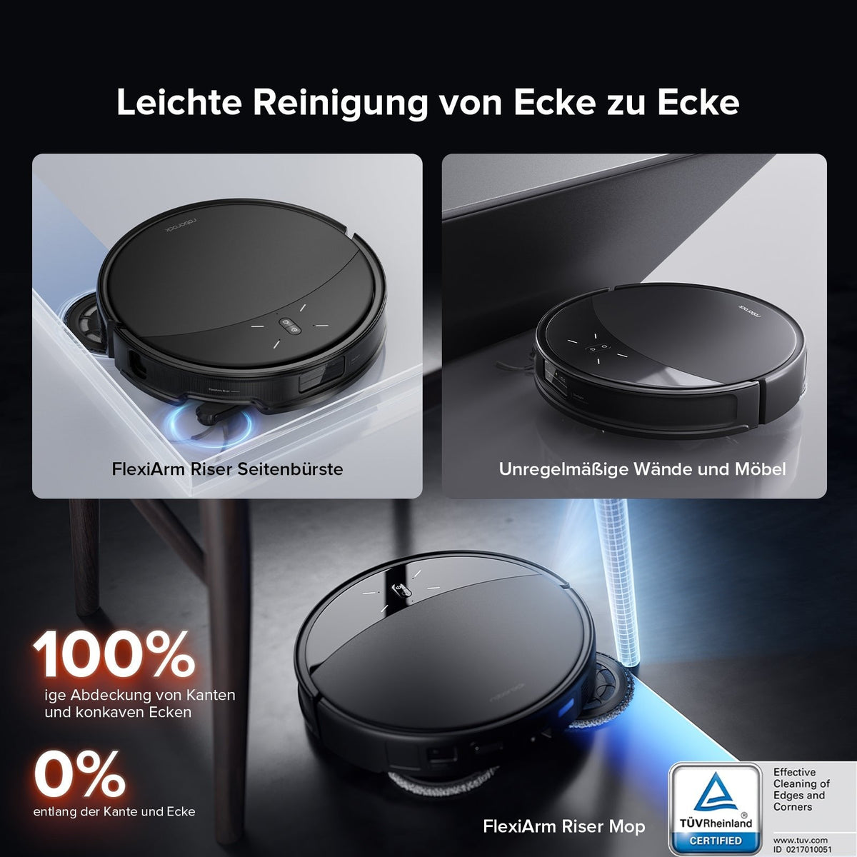 Roborock Saros 10R Saug- und Wischroboter mit Station – Schwarz – Produktdetail 7