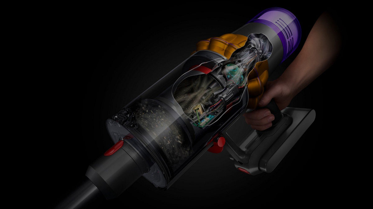 Dyson V12 Detect Slim Absolute Akku-Staubsauger – Gelb/Nickel – Produktdetail 3