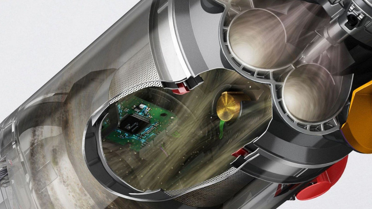 Dyson V12 Detect Slim Absolute Akku-Staubsauger – Gelb/Nickel – Produktdetail 4