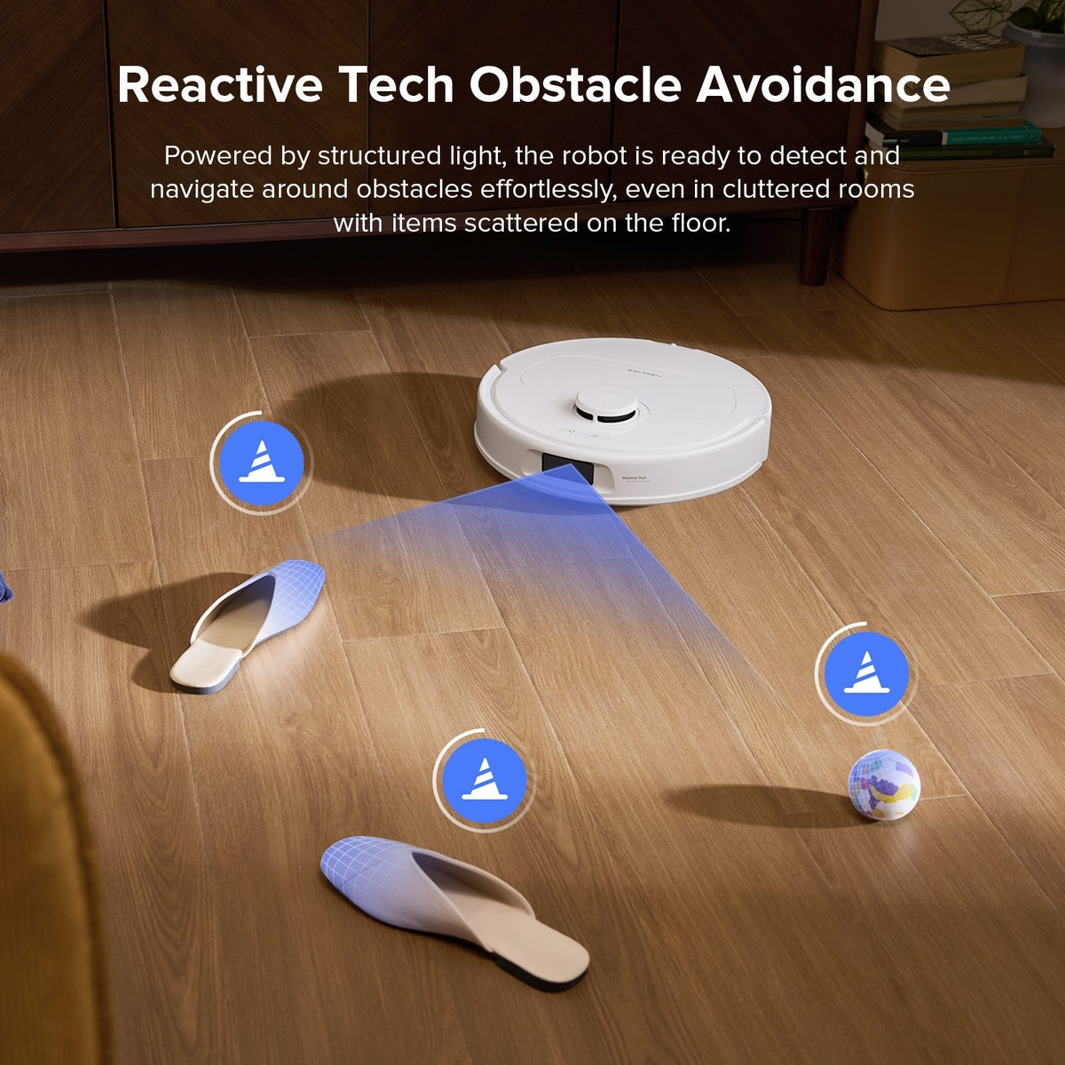 Roborock QV 35S Saug- und Wischroboter mit Station – Weiß – Produktdetail 5