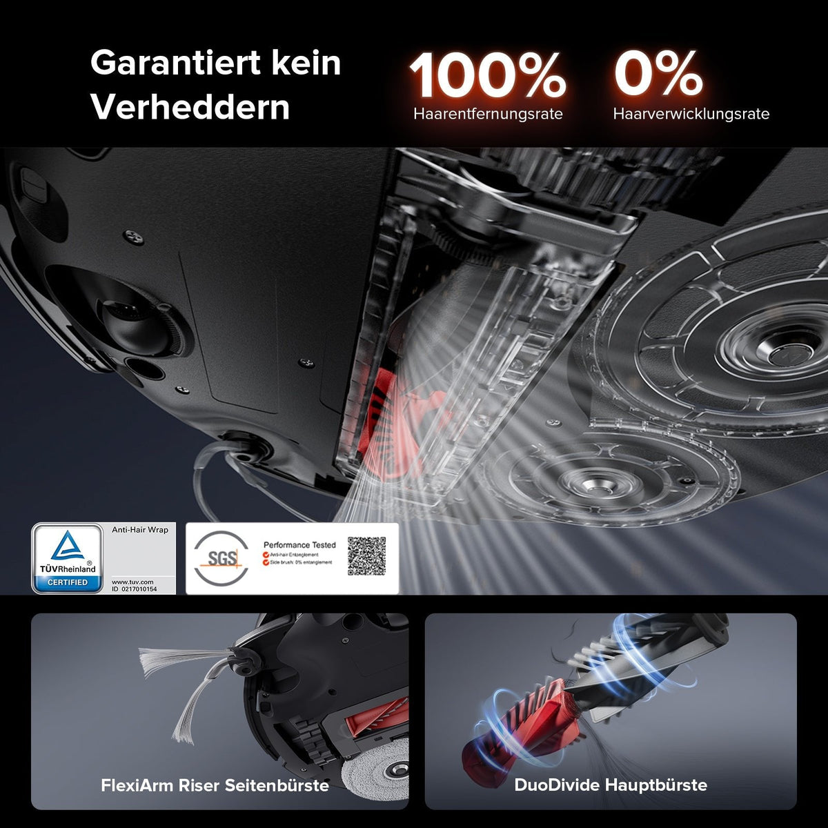 Roborock Saros 10R Saug- und Wischroboter mit Station – Schwarz – Produktdetail 5